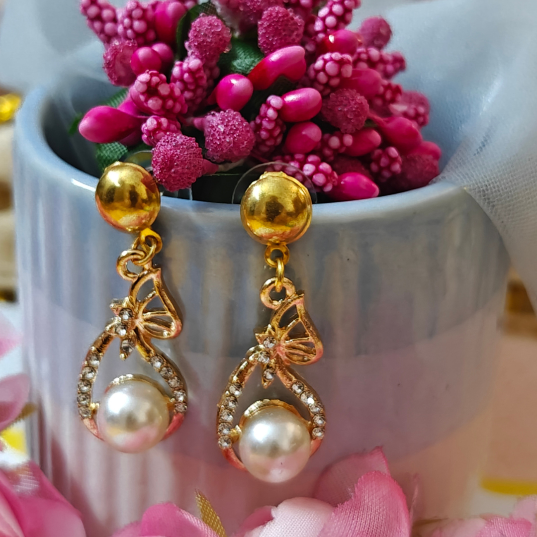 Butterfly Breeze Metal Charm Handmade Earrings