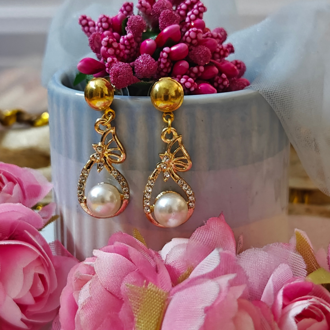 Butterfly Breeze Metal Charm Handmade Earrings