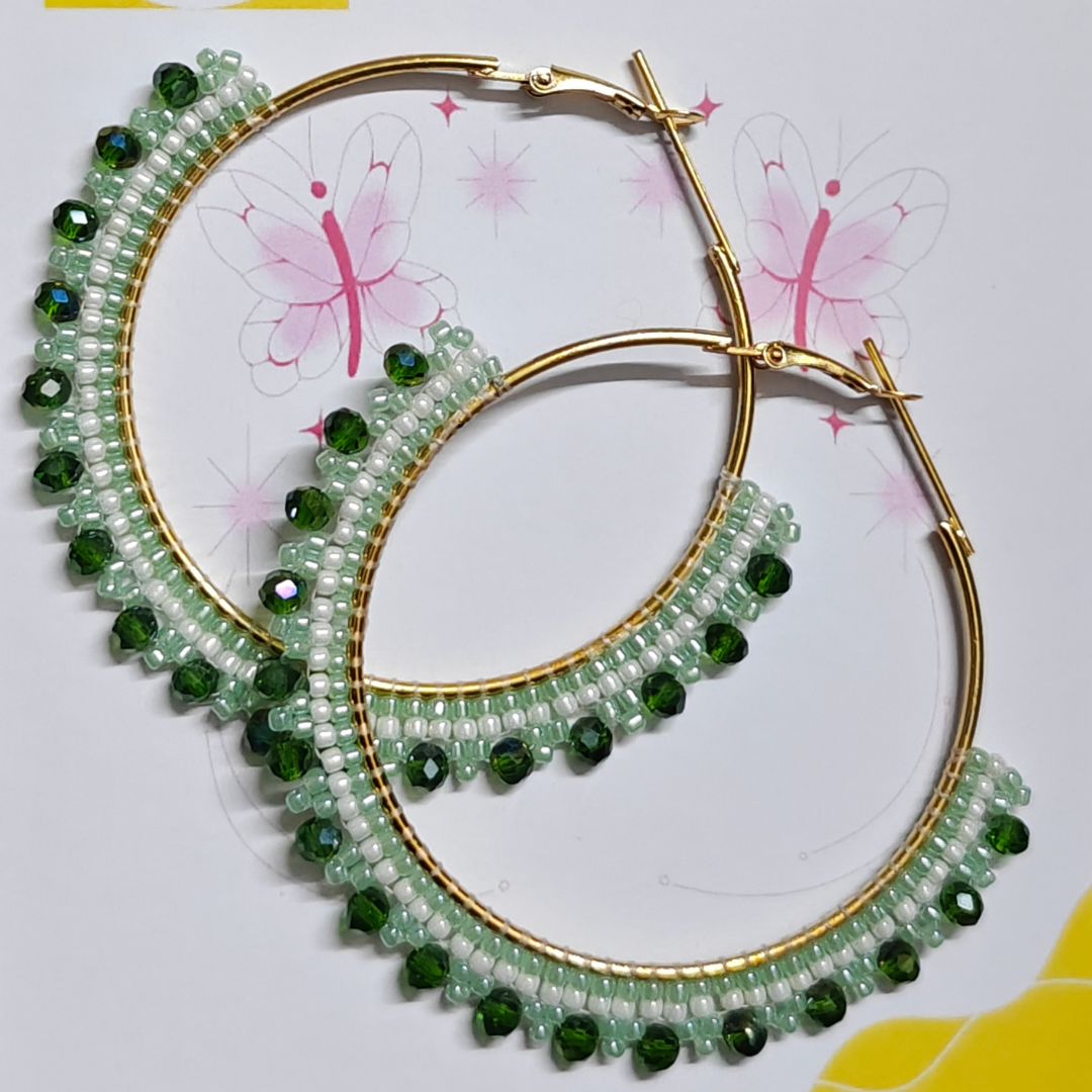 GREEN OFF-WHITE GOLDEN ARCH