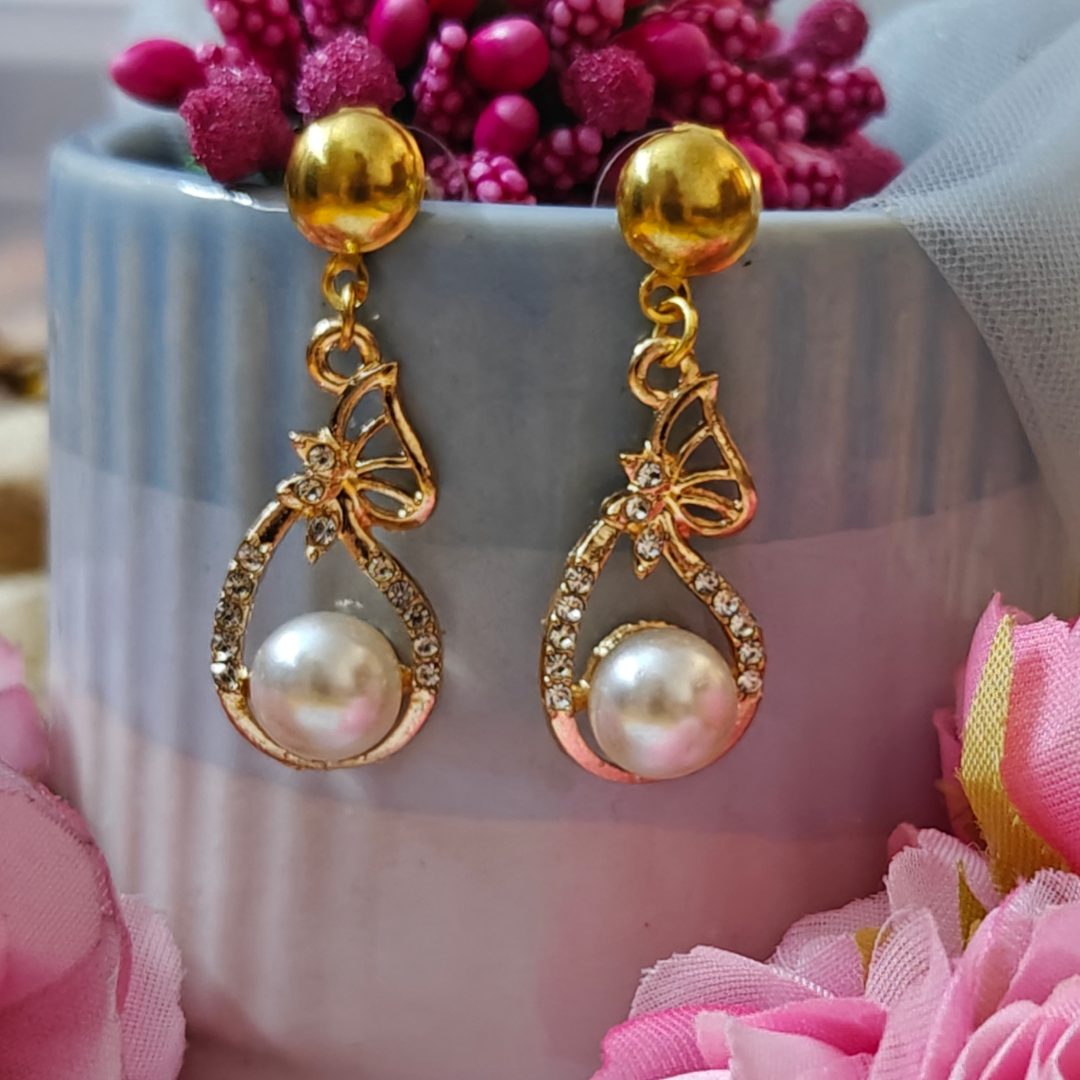 Butterfly Breeze Metal Charm Handmade Earrings
