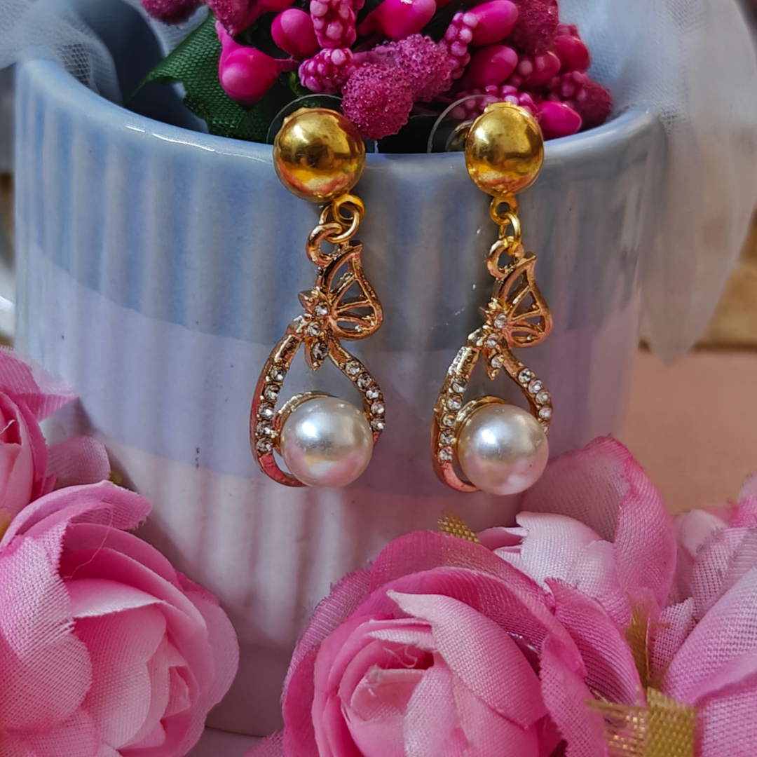 Butterfly Breeze Metal Charm Handmade Earrings