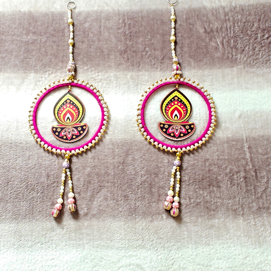 Diya MDF Beaded Latkan