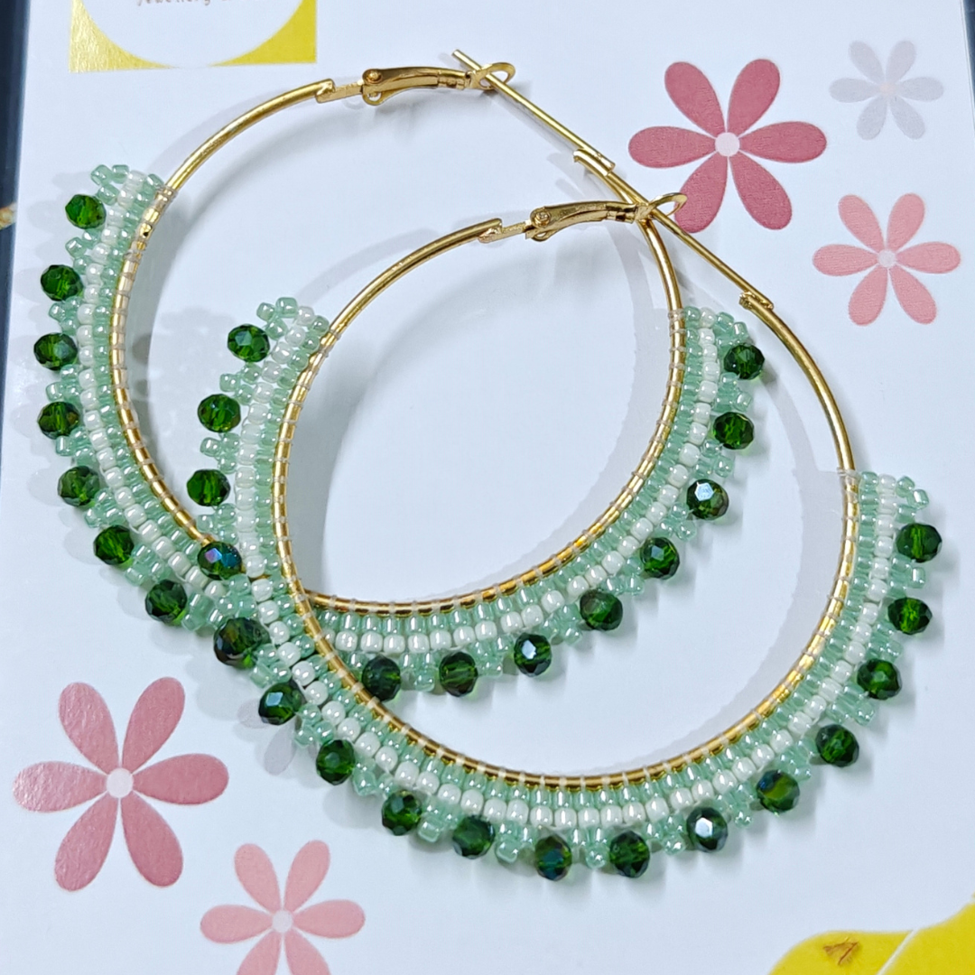 GREEN OFF-WHITE GOLDEN ARCH