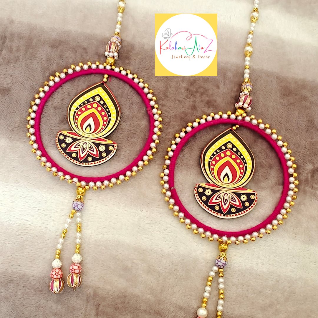Diya MDF Beaded Latkan
