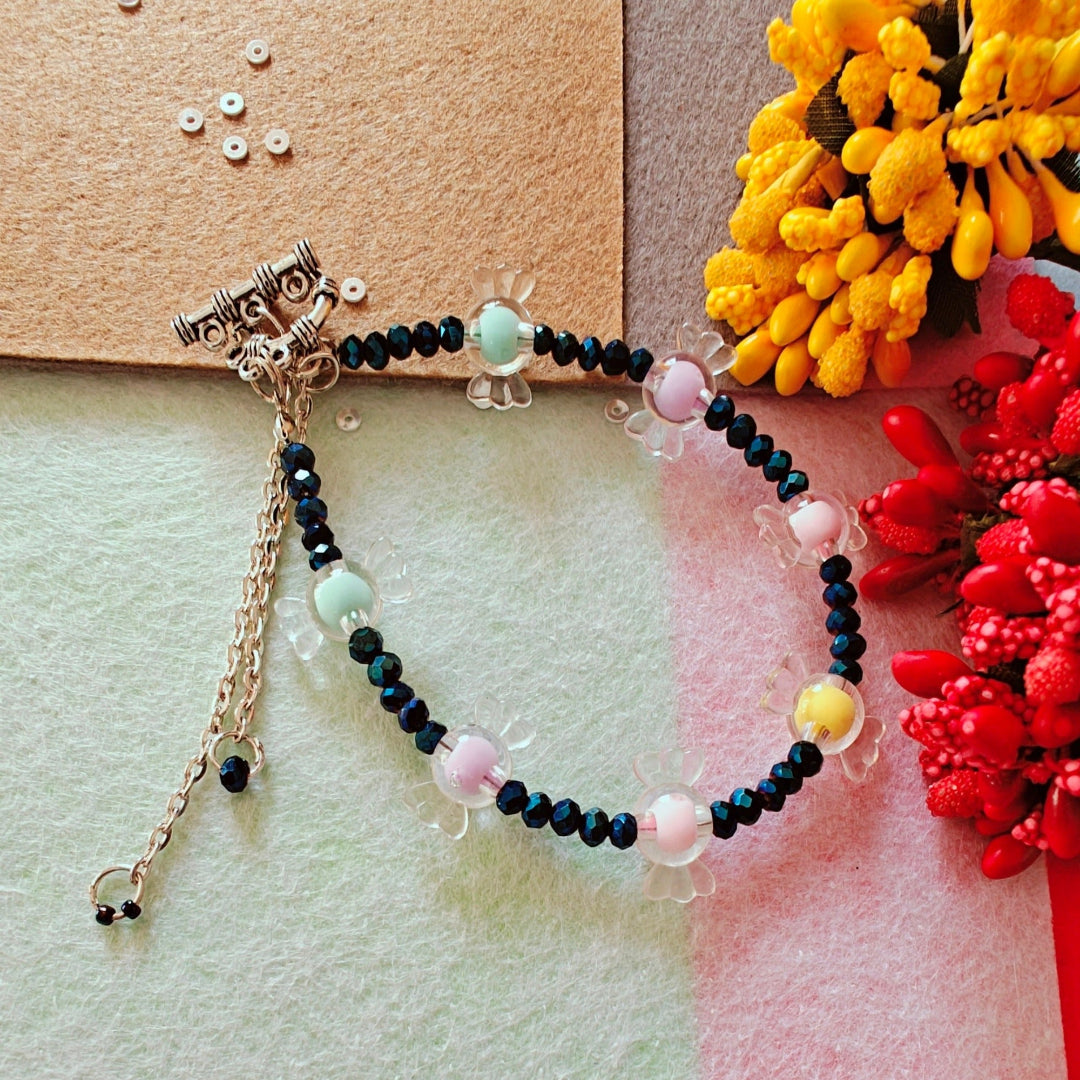 BLUE MULTI PINCH || BEADED BRACELET
