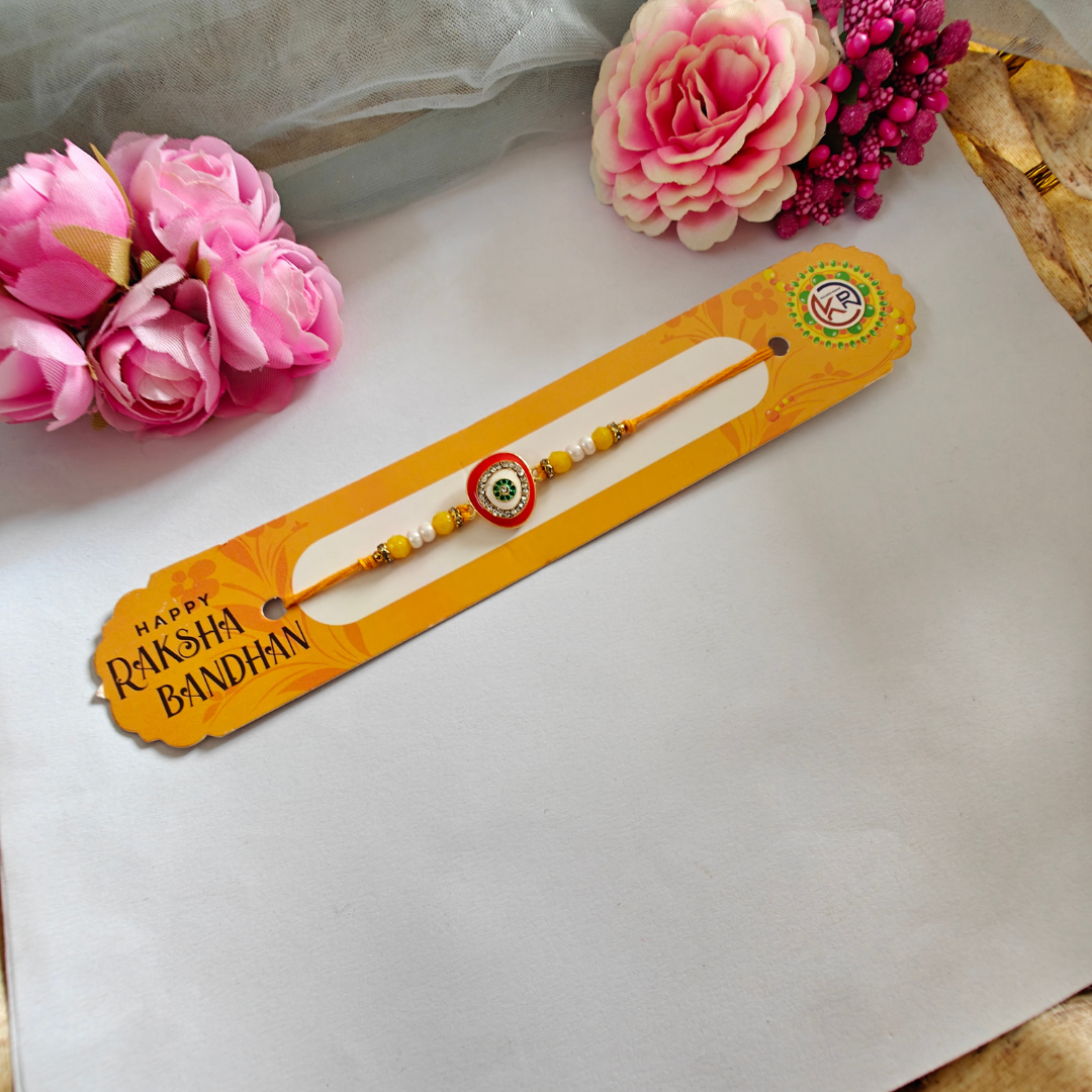 RAKHI - Nazar Battu Metal Charm Rakhi Set of 1 (RK010)