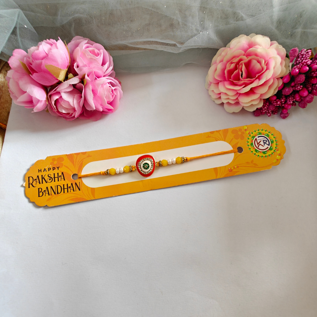 RAKHI - Nazar Battu Metal Charm Rakhi Set of 1 (RK010)