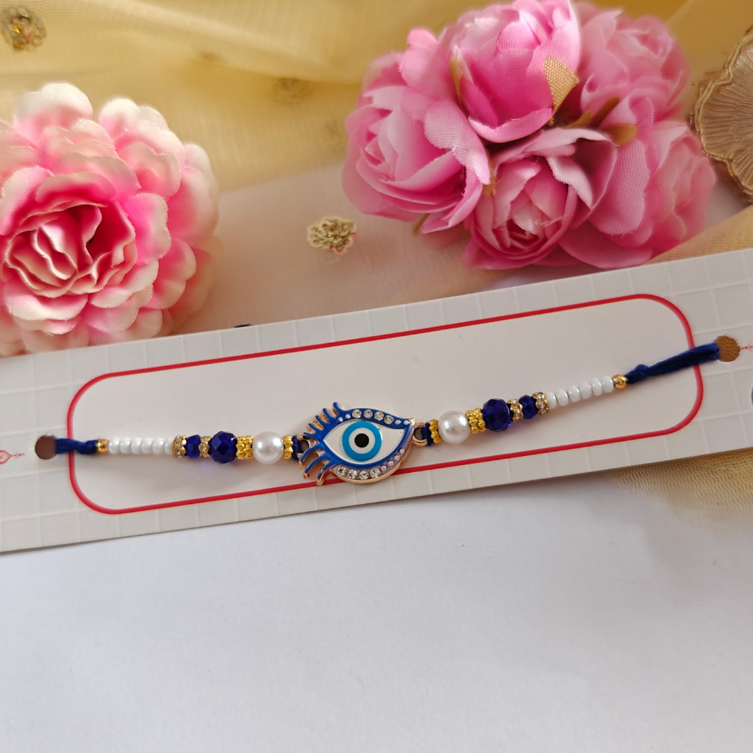 RAKHI - Nazar Battu (EYE) Metal Charm Set of 1 (RK011)