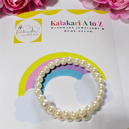 White Pearls Handmade Bracelet