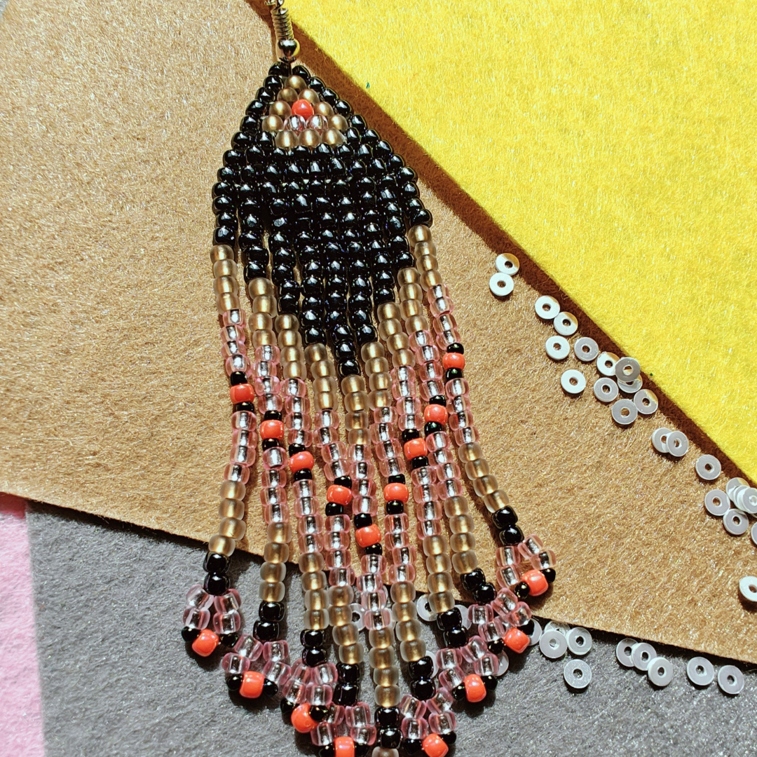 PINK ORANGE GREY DANGLERS