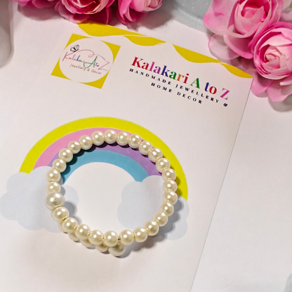 White Pearls Handmade Bracelet