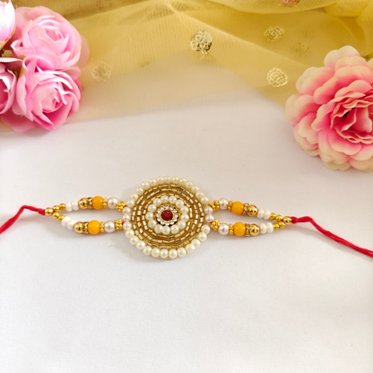 Rakhi - Royal Pearl Mandala Set of 1 (RK004)