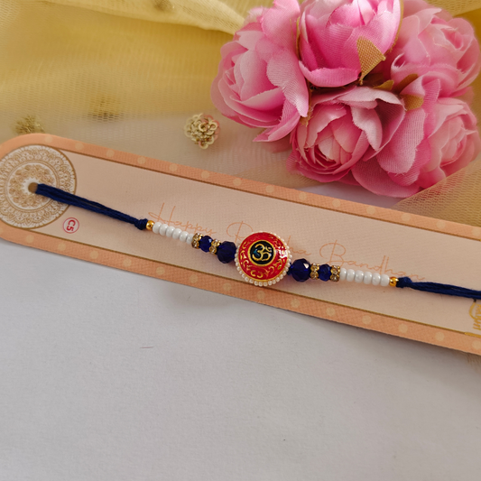 RAKHI - Om Kundan Charm Set of 1 (RK009)