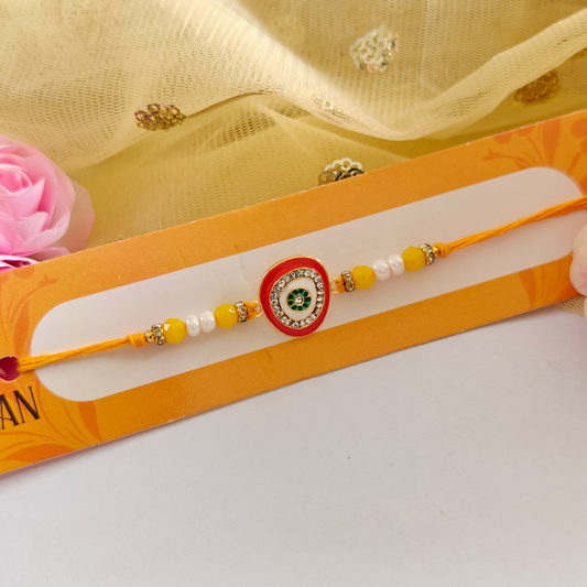 RAKHI - Nazar Battu Metal Charm Rakhi Set of 1 (RK010)
