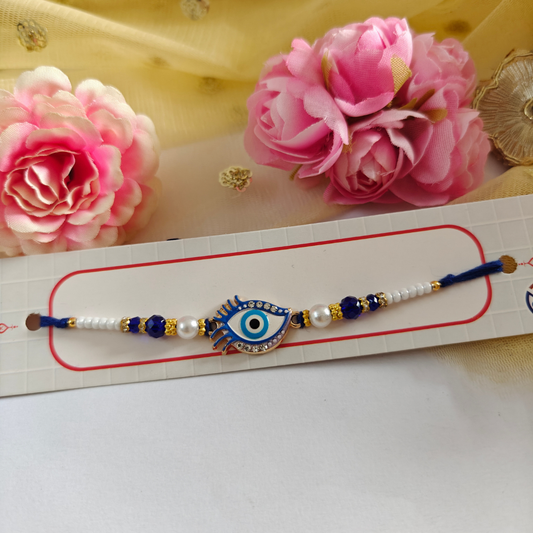 RAKHI - Nazar Battu (EYE) Metal Charm Set of 1 (RK011)