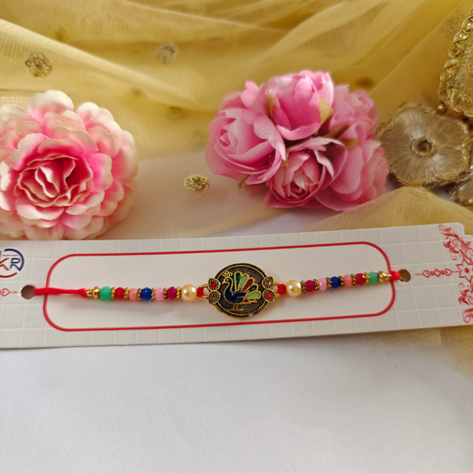 RAKHI - Peacock Metal Charm Set of 1 (RK016)
